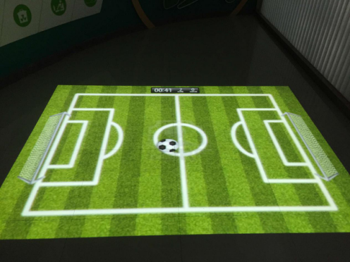 地面互動(dòng)投影實(shí)拍圖