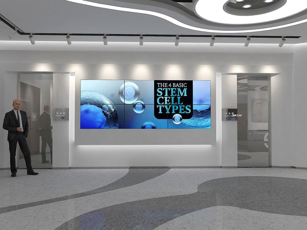 泓信生物企業(yè)數(shù)字展館設(shè)計(jì)效果圖-LED屏幕
